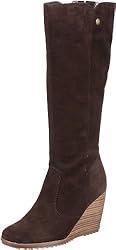 ESPRIT Tayla Wedge Boot H10481, Damen Fashion Stiefel, Braun (dark mocca 201), EU 40