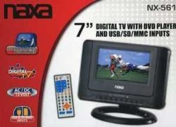 Naxa 7 Inch Digital TV With DVD Player