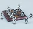 Pewter Baseball - Tic-Tac-Toe Sets