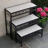 Pina Colada Step Plant Stand - set of 3