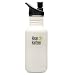Klean Kanteen 18-Ounce Classic Sport Cap 2.0 Stainless Steel Water Bottle, Glacier White