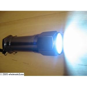 - TACTICAL TORCH 8X LED FLASHLIGHT SWAT POLICE - TITANIUM COLOR {+ 1pc tool name tag} -- BEST SELLER LED FLASHLIGHT ON AMAZON!