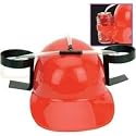 Red Beer Soda Guzzling Party Drinking Hat Helmet