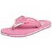 Reebok Women's MLB Brewers Summer Time Flip-Flops,Pink/White,8 M
