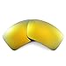 Walleva 24K Gold Mirror Coated Polarized Replacement Lenses for Oakley Eyepatch 2 (OO9136 Series) Sunglasses