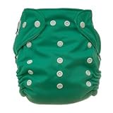 Tiny Tush Elite One-Size Cloth Diaper Snap Kelly Green