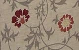 北欧麻パーテーション2連 floral:53x135: