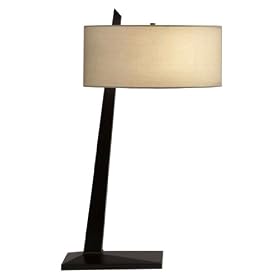 Nova Lighting Tilt Table Lamp, Dark Brown/Aged Bronze/Tan