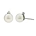 8-9mm White South Sea Pearl and Diamond Stud title=