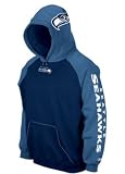 Seattle Seahawks Navy Blue Reversible Full Zip Hoody Jacket