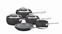 Marco Pierre White, Green Pan and Russell Hobbs Hard Anodised Cookware Set, 5 Pieces,