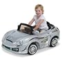 Excalibur Electronics Silver Ride On Sports Car w/Parental Remote Control
