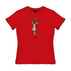 Christ on Cross - Womens Fit T-Shirt