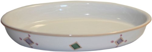 Caleca Diamonds Medium Oval Baking Dish