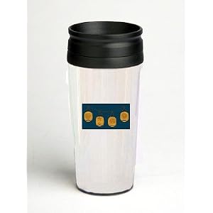 16 oz. Double Wall Insulated Tumbler with japanese paper lanterns - Paper Insert by SHOPZEUS