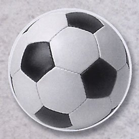 Click here to buy AutoCoaster 079 ~ Soccer Ball ~ Tile Drink Coaster for car cupholder by Highland Graphics Creative Ventures.
