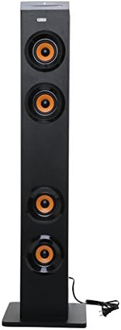 Earson ER-2553 Home Audio Docking System Floor-Standing 4-way Tower Speaker Stereo Loudspeaker with Bluetooth Wireless Technology and Remote Control/ ER-2553 Signal Lines for iPod/Shuffle iPhone iPad, Digital FM Radio,PC, laptop,Mp3,PSP,TV,DVD/VCD,Digital Speakers(Black)