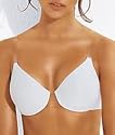 Lilyette Women's Invisible Solutions Full Support Underwire Bra with Clear Center and Straps #934