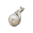 Platinum with Refined Cultured White Pearl Pendant