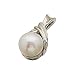 Platinum with Refined Cultured White Pearl Pendant