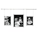 Trapeze Triple Hanging 5x7" and 8x10" Photo Frame