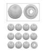 6 Pair, Size Large, Clear + Earphones Plus Brand Replacement Ear Cushions, Earbuds for Sound Isolating Earphones. PLUS Free Sample Pair of Earphones Plus Brand Memory Foam Ear Cushions.