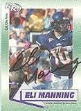 Eli Manning, New York Giants Autographed Card
