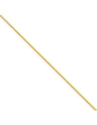 14k Yellow gold .80mm Octagonal Snake Chain