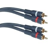 Buy 2 RCA Male 2 RCA Male, High Quality Audio Cable, 50 ft by Cblwhl