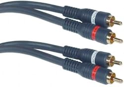 2 RCA Male / 2 RCA Male, High Quality Audio Cable, 12 ft