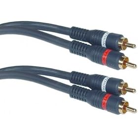 Buy 2 RCA Male 2 RCA Male, High Quality Audio Cable, 50 ft by Cblwhl now!