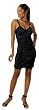 Basic Black Crushed Panne' Velvet Coffin Costume Dress