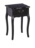 HOME FURNITURE Mesa Auxiliar Negro