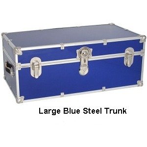 Large Camp Trunk - Blue - Free Shipping reviews