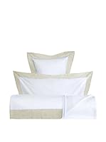 Rivolta Carmignani Juego De Sábanas Sateen 300TC (Blanco/Crudo)