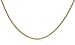 10k Yellow Gold Pave Wheat Chain Necklace, 18