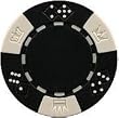 Clay Composite Lucky Crown Poker Chips 25 11.5 gram Black Poker Chips