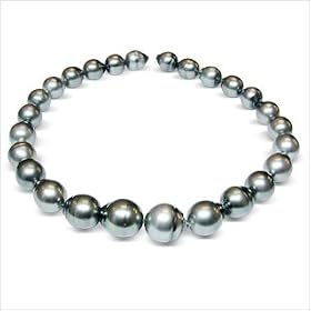 13 x 17mm natural color Grey Green baroque Black Tahitian south sea cultured... by