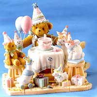 Cherished Teddies Aggie Adoption Center Bithday Figurine 2002