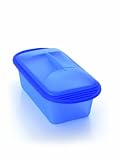 Mastrad - F72003 - Terrine en Silicone avec Livret Recettes Offert - 750 g - Bi-Ton Bleu