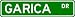GARICA Street Name Sign ~ Personalized Family Lastname Sign ~ Gameroom, Basement, Gar...