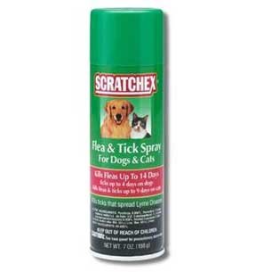 Scratchex Flea & Tick Spray for Dogs & Cats - 7 oz