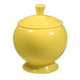 Fiestaware Sunflower 498 9-Ounce Covered Sugar Bowl
