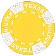 Real Clay No Metal Insert Texas Holdem Poker Chips, 25 11.5 gram Yellow Chips