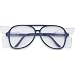 Crews Prodigy  DLX Safety Glasses with Navy Frame - Clear