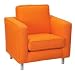 Jennifer Delonge: Ava Chair in Cotton (Tangerine Orange)