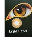 Coloured Contact Lenses with Free Solution and Case - Light Hazel (3 Months)
