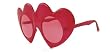 Fun and Funky "Hearts" Poker Party Sunglasses