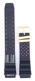 Citizen Diver's Watch Band Rubber Original 18mm ND Limits Gold Buckle