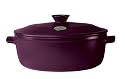 Emile Henry Flame Top 4.2 Quart Round Stew Pot, Figue